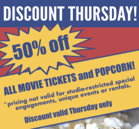 UltraStar Cinemas Discount Thursdays