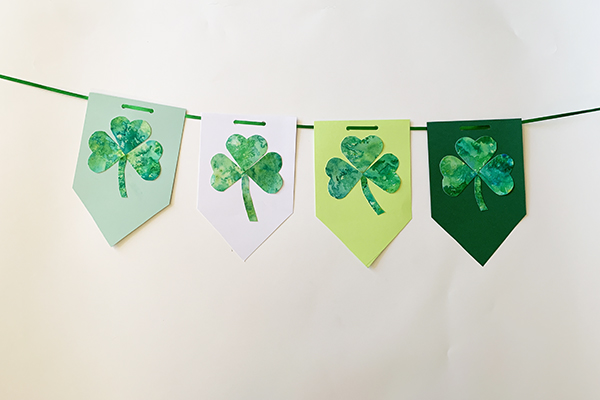 Art with Alyssa: Shamrock Watercolor Banner