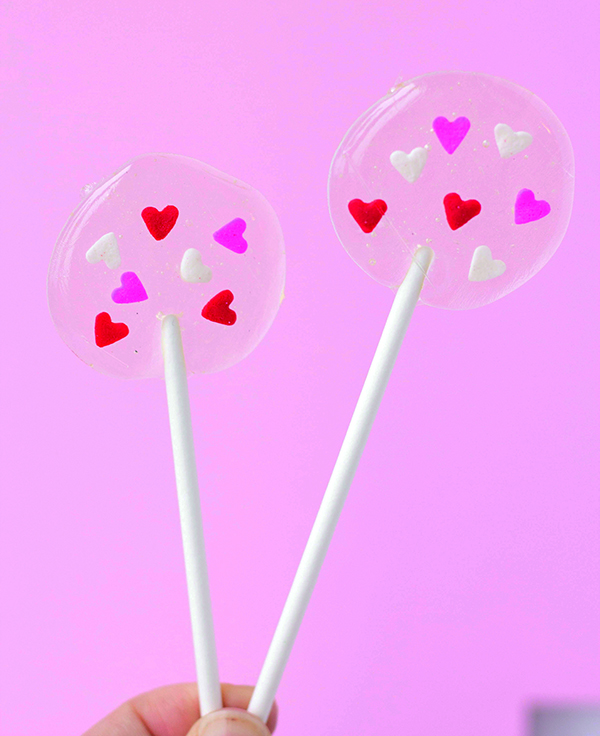 Valentine lollipops