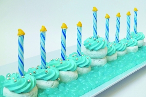 Edible Mini Menorah Centerpiece